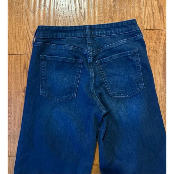 Old Navy Wow high rise wide-leg crop dark wash jeans size 4 petite - Picture 10 of 11